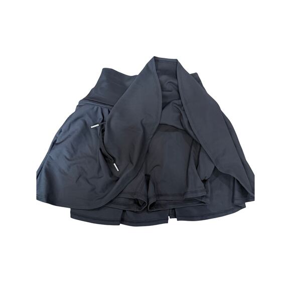 Halara SoftlyZero SoCinched Tummy Control Drawstring Mini Tennis Skirt Blk S - Picture 3 of 8